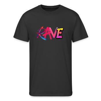 Techno EDM Music Festival Rave Dubstep - Men's 50/50 T-Shirt - black - Front - Jackson (183cm)
