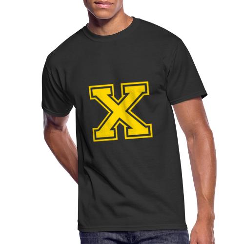 Letter X – Capital Athletic Alphabet Monogram - Men's 50/50 T-Shirt