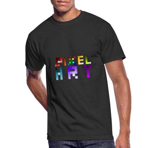Pixel Art Spectrum - Men's 50/50 T-Shirt