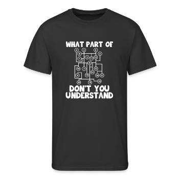 What Part of Transport Truck Gear Shift Pattern - Men's 50/50 T-Shirt - black - Front - Jackson (183cm)