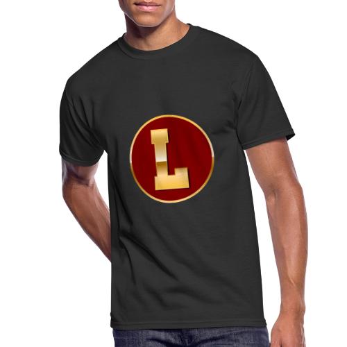 Letter L – Capital Varsity Alphabet Monogram - Men's 50/50 T-Shirt