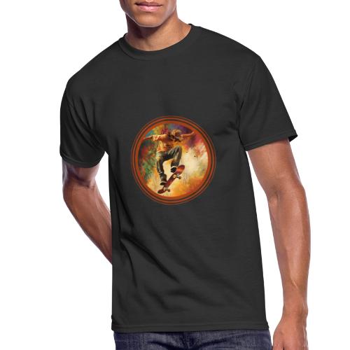 Skateboarding Mode On - Men's 50/50 T-Shirt