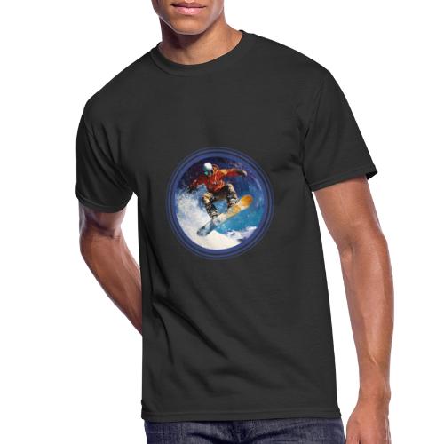 Snowboarding Rush - Men's 50/50 T-Shirt