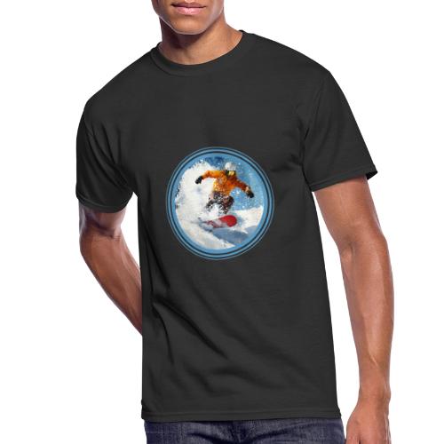 Snowboarding Edge - Men's 50/50 T-Shirt