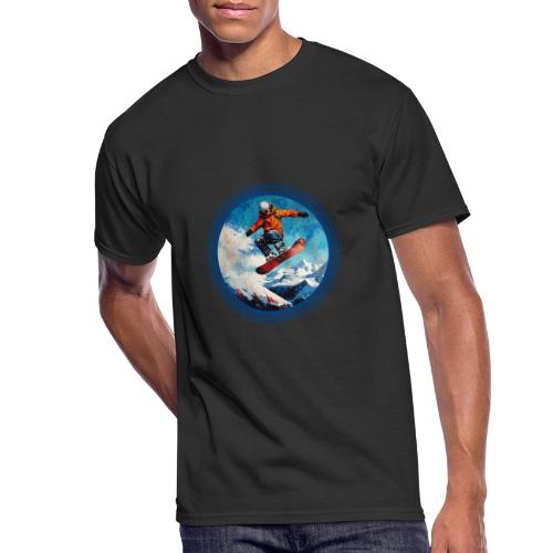 Snowboarding Vibes - Men's 50/50 T-Shirt