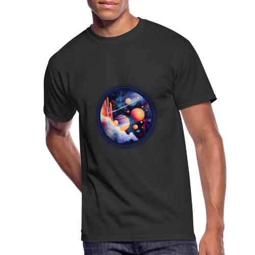 Floating Planetscape - Men's 50/50 T-Shirt