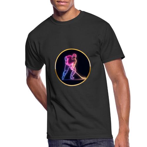 Hockey: Neon Ice Rush - Men's 50/50 T-Shirt