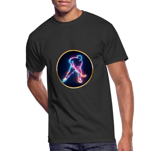 Golden Neon Hockey - Men's 50/50 T-Shirt