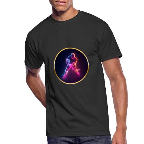 Hockey: Neon Ice Strike - Men's 50/50 T-Shirt