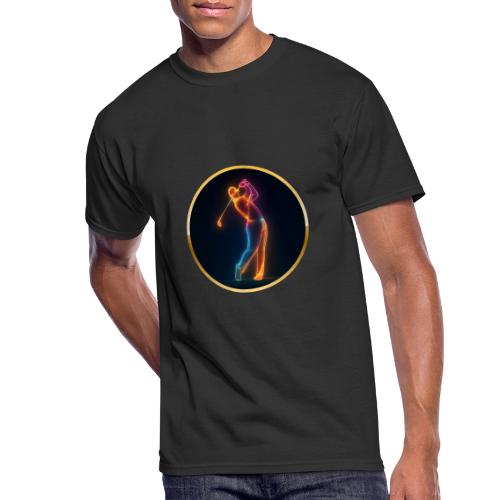 Neon Golf Motion - Men's 50/50 T-Shirt