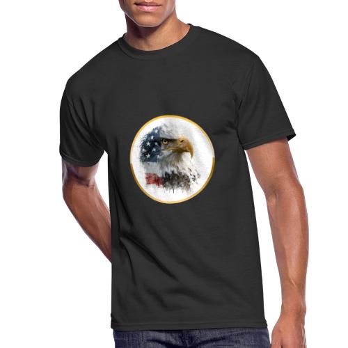 USA: Patriot Wing Emblem - Men's 50/50 T-Shirt