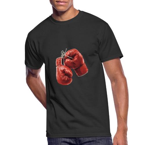 Boxing: Hanging Gloves Icon - Men's 50/50 T-Shirt
