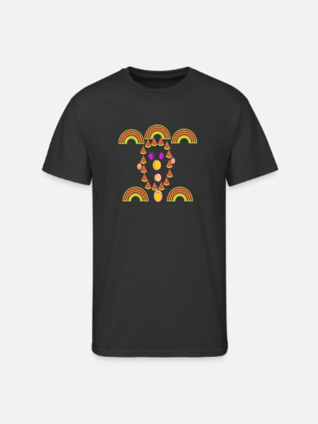 watermelon face - Men's 50/50 T-Shirt - black