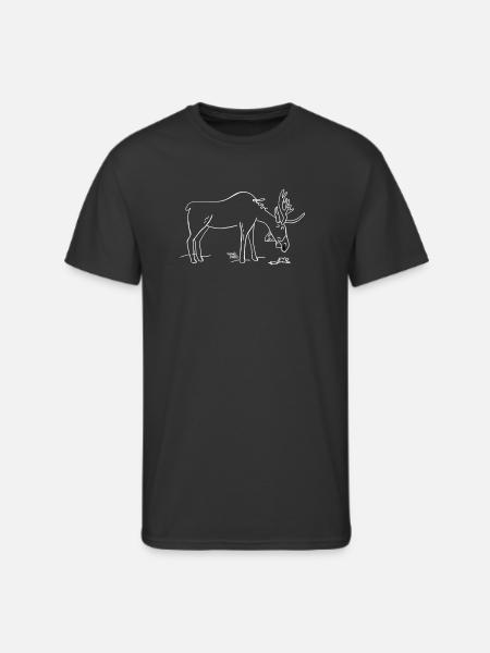 Moose Love - Men's 50/50 T-Shirt - black