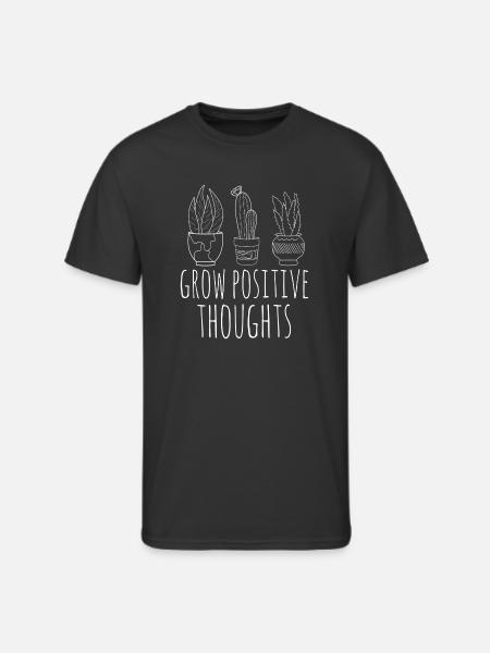 grow positive thoughts - Men's 50/50 T-Shirt - black