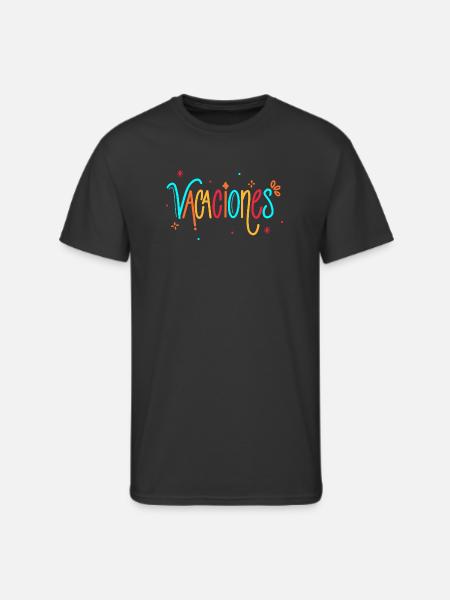 Vacaciones Rainbow Handletter - Men's 50/50 T-Shirt - black