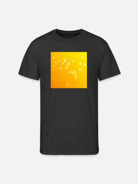 pretty yellow bubbles - Men's 50/50 T-Shirt - black