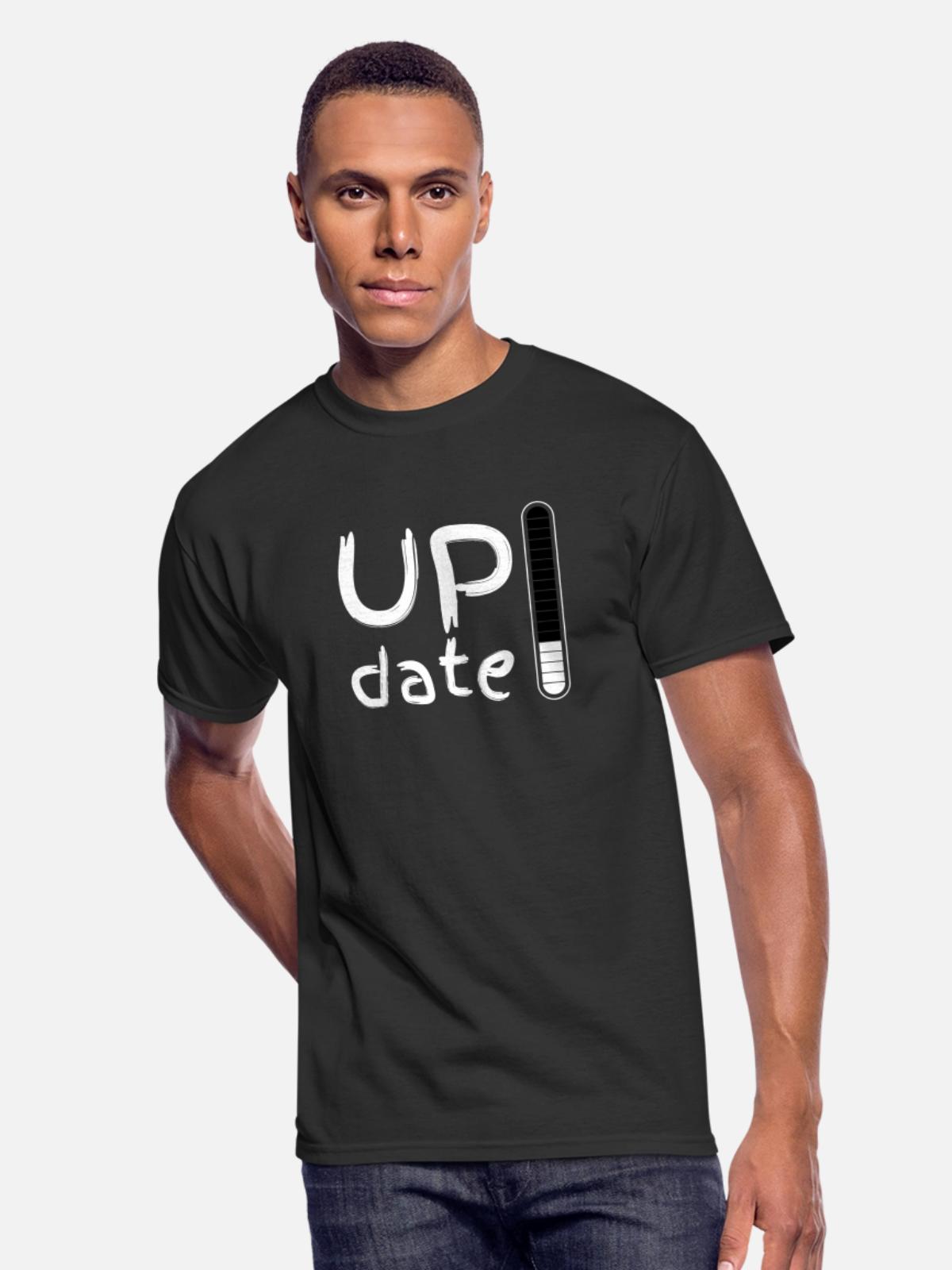 UPdate - Men's 50/50 T-Shirt - black - Front - Jackson (183cm)