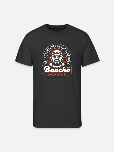 Sushi Chef Badge Sunburst - Men's 50/50 T-Shirt - black