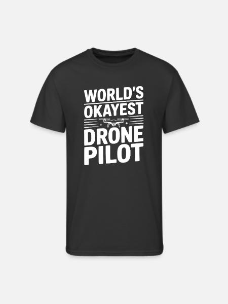 World's Okayest Drone Pilot - Men's 50/50 T-Shirt - black