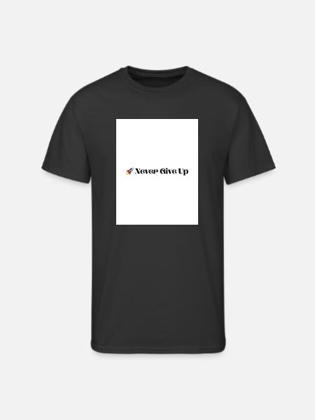 Never Give Up - Men's 50/50 T-Shirt - black