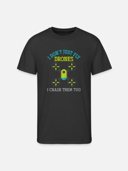 Drones Funny Drone - Men's 50/50 T-Shirt - black