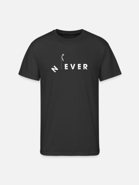 Never Cut Line - Men's 50/50 T-Shirt - black