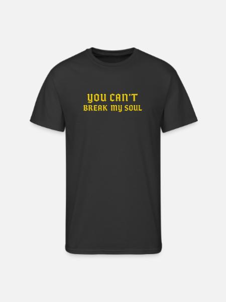 Unbreakable Soul in Gold - Men's 50/50 T-Shirt - black