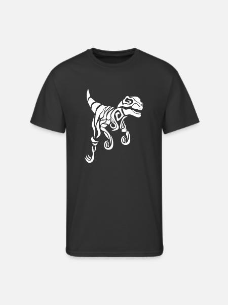 White Ghost Raptor - Men's 50/50 T-Shirt - black