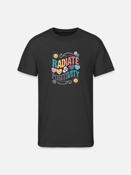 Radiate Positivity - Men's 50/50 T-Shirt - black