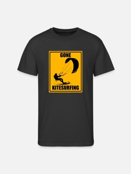 Gone Kitesurfing Sign - Men's 50/50 T-Shirt - black