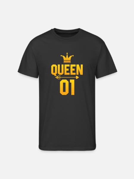 King Queen 01 - Men's 50/50 T-Shirt - black