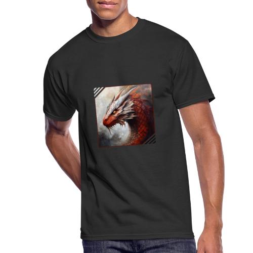 Mystic Dragon Realm - Men's 50/50 T-Shirt