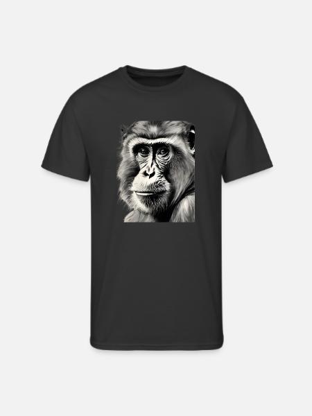 Chimp in Charcoal 3 - Men's 50/50 T-Shirt - black