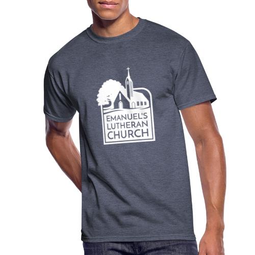 Single Vertical white2 - Men's 50/50 T-Shirt