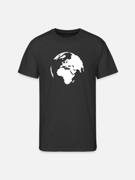World - Men's 50/50 T-Shirt - black