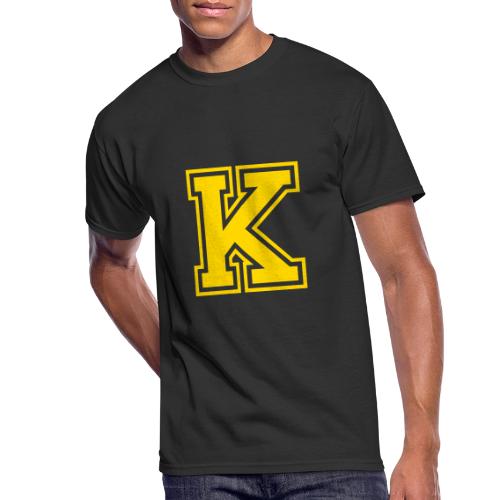 Letter k – Capital Athletic Alphabet Monogram - Men's 50/50 T-Shirt