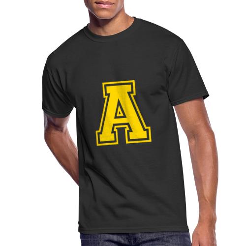 Letter A – Capital Athletic Alphabet Monogram - Men's 50/50 T-Shirt