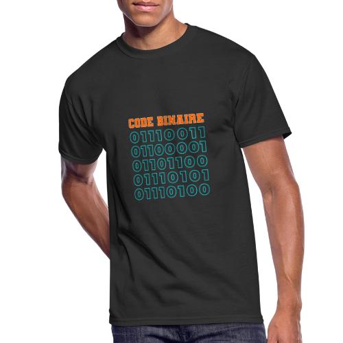 Hi in binary code - Men's 50/50 T-Shirt