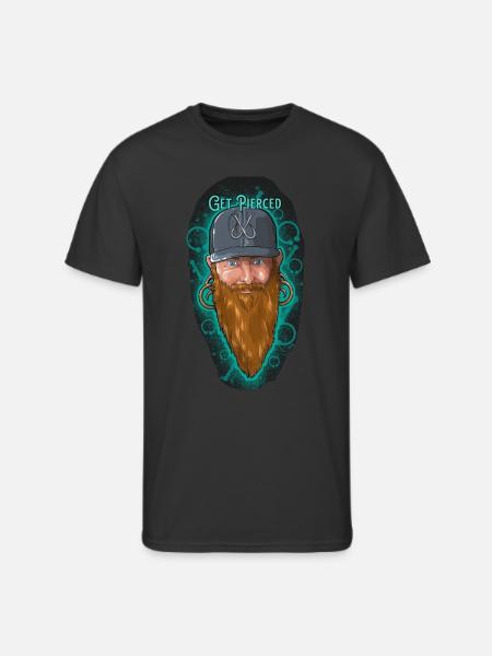 "Get Pierced" - Men's 50/50 T-Shirt - black