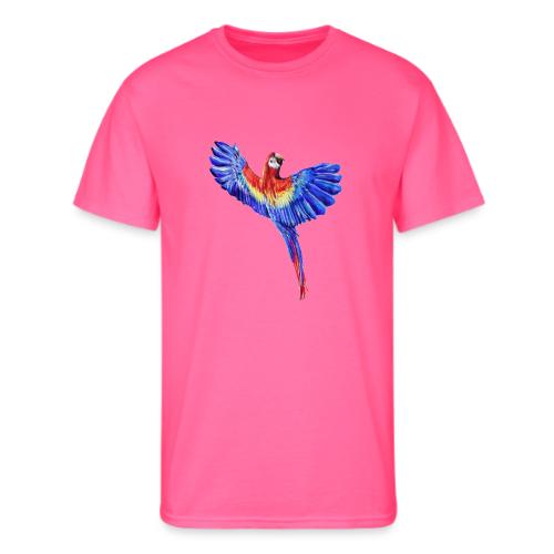 Scarlet macaw parrot - Men's 50/50 T-Shirt
