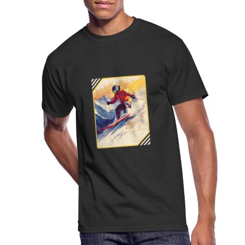 Skiing Through Snow Dreams - Men's 50/50 T-Shirt