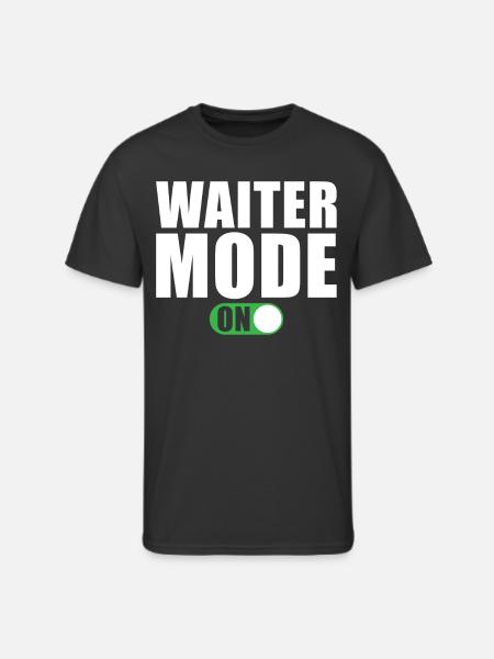 Waiter Mode on - Men's 50/50 T-Shirt - black