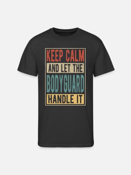 Bodyguard Retro Gift - Men's 50/50 T-Shirt - black