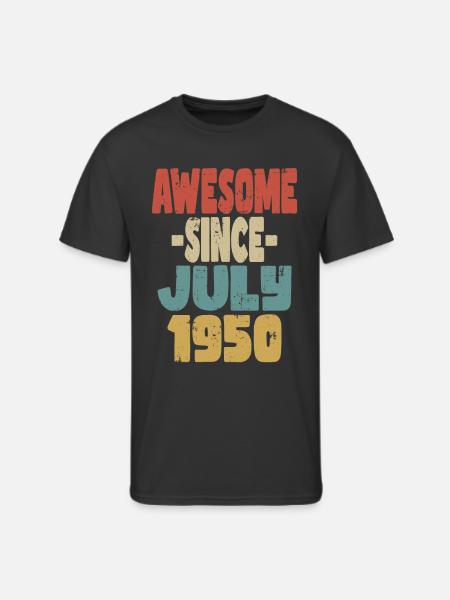 Awesome July 1950 - Men's 50/50 T-Shirt - black