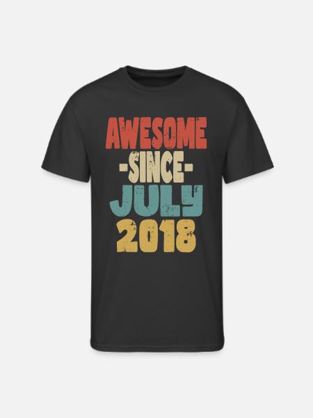 Awesome July 2018 - Men's 50/50 T-Shirt - black