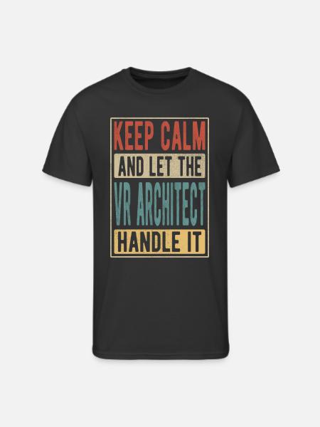 Vr Architect Retro Gift - Men's 50/50 T-Shirt - black