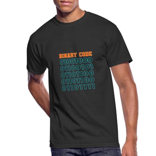 Say Hello in Binary code - Men's 50/50 T-Shirt