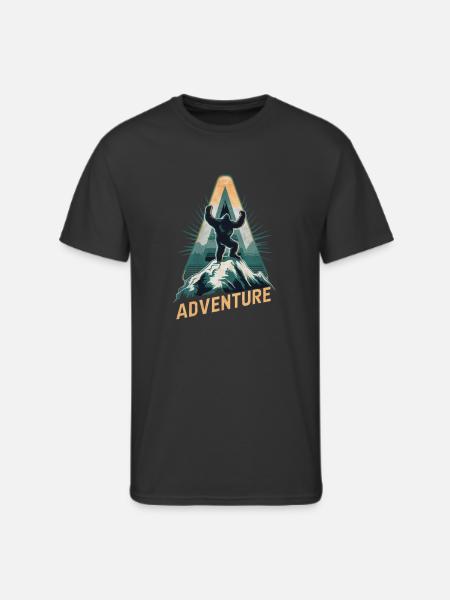 Big Foot ADVENTURE - Men's 50/50 T-Shirt - black