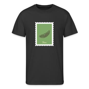 Peas Stamp - Men's 50/50 T-Shirt - black - Front - Jackson (183cm)
